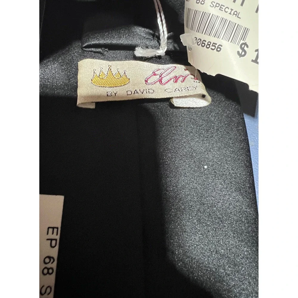 Elvis Presley David Carey EP 68 Special Tie Black Red Rock and Roll Necktie NWT